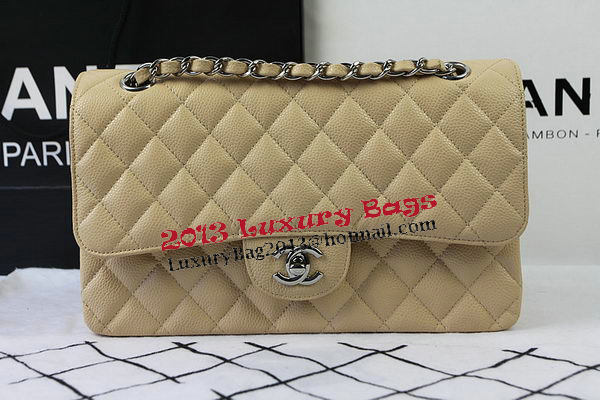 Chanel 2.55 Series Bags Apricot Cannage Pattern Leather CFA1112 Silver