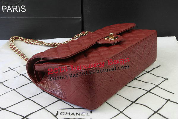 Chanel 2.55 Series Bags Burgundy Cannage Pattern Leather CFA1112 Gold