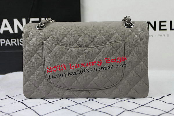 Chanel 2.55 Series Bags Grey Cannage Pattern Leather CFA1112 Silver