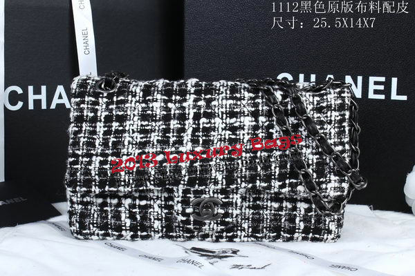 Chanel 2.55 Series Flap Bags Fabric CHA1112 Black