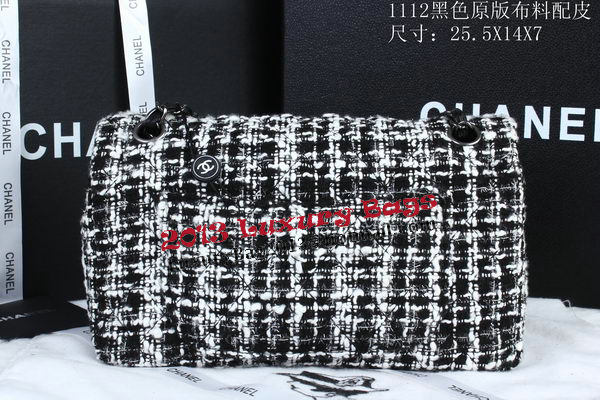 Chanel 2.55 Series Flap Bags Fabric CHA1112 Black