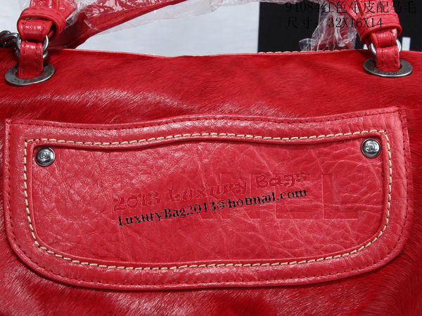 Chanel Bowling Handbag Calfskin Leather A94084 Red