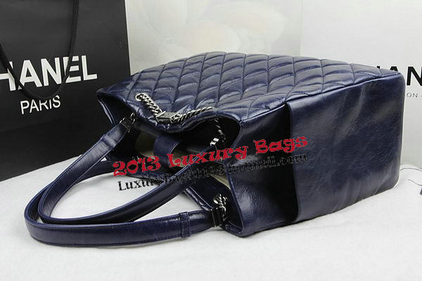 Chanel Calfskin Shopping Bag Embellished A92525 Royal