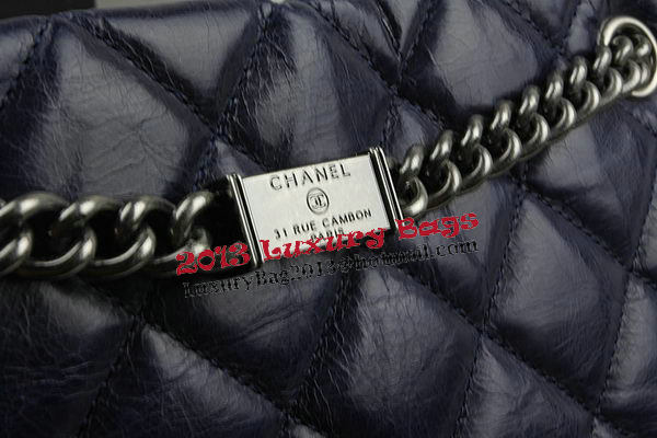 Chanel Calfskin Shopping Bag Embellished A92525 Royal