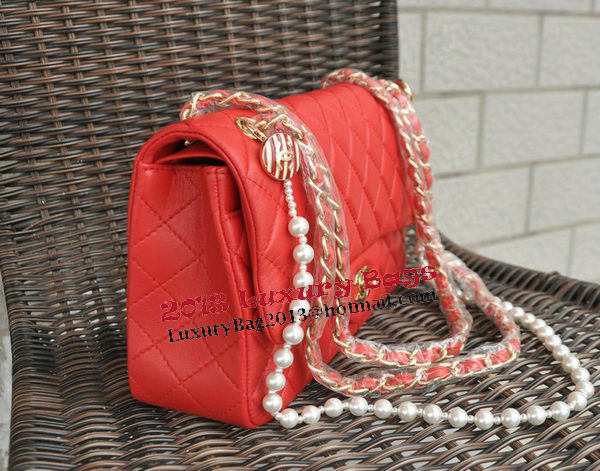 Chanel 2.55 Series Bags Sheepskin Leather A1112P Red