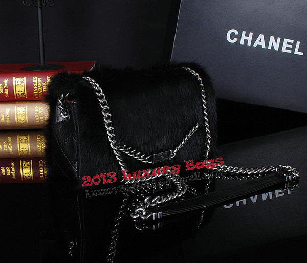 Chanel Cony Hair Flap Bags A92592P Black