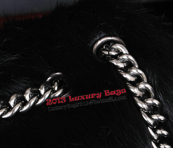 Chanel Cony Hair Flap Bags A92592P Black