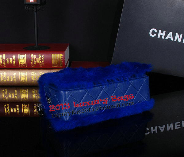 Chanel Cony Hair Flap Bags A92592P Blue