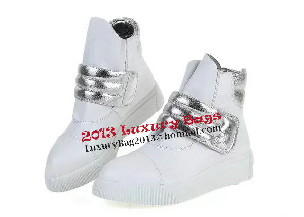 Alexander McQueen Sheepskin Leather Casual Shoes MCQ248 White