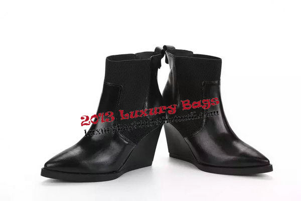 Alexander Wang Sheepskin Leather Ankle Boot AW092 Black