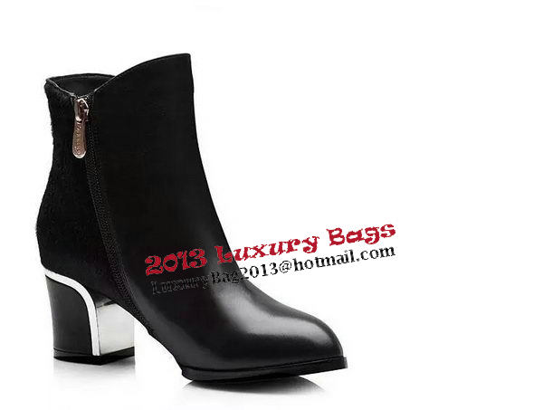 Alexander Wang Sheepskin Leather Ankle Boot AW094 Black
