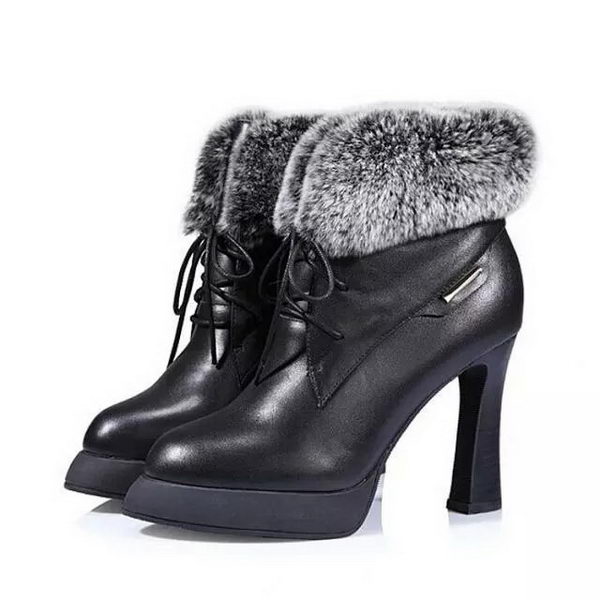 PRADA Sheepskin Leather Ankle Boot PD337 Black
