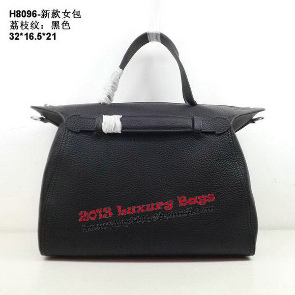 Hermes Oxer Top Handle Messenger Bag H8096 Black