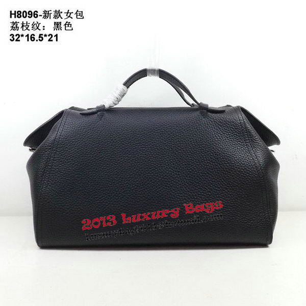 Hermes Oxer Top Handle Messenger Bag H8096 Black