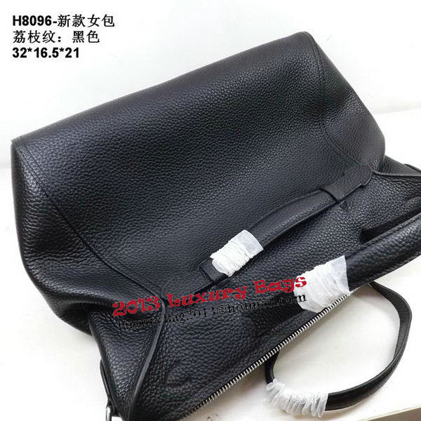 Hermes Oxer Top Handle Messenger Bag H8096 Black