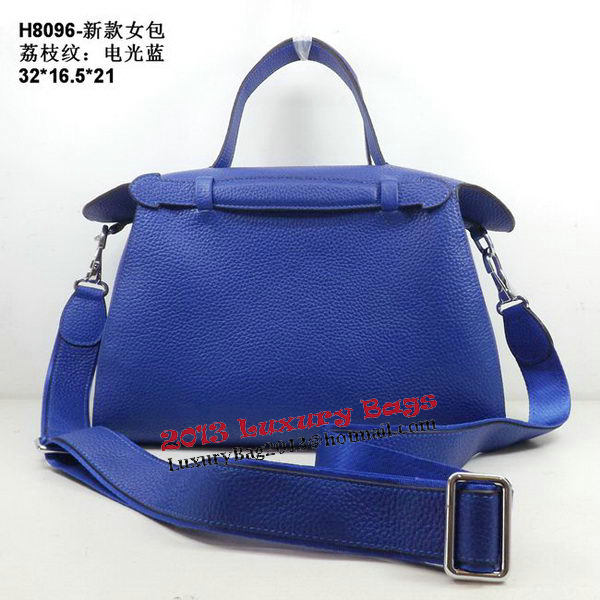 Hermes Oxer Top Handle Messenger Bag H8096 Blue
