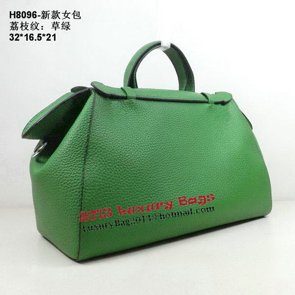 Hermes Oxer Top Handle Messenger Bag H8096 Green