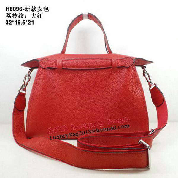 Hermes Oxer Top Handle Messenger Bag H8096 Red