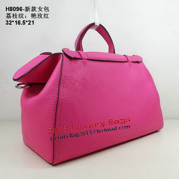 Hermes Oxer Top Handle Messenger Bag H8096 Rose