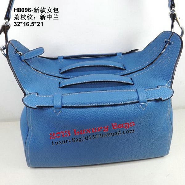 Hermes Oxer Top Handle Messenger Bag H8096 SkyBlue