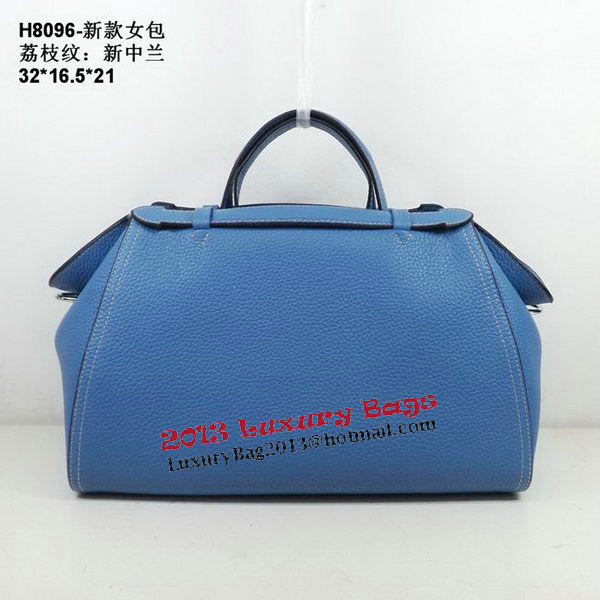 Hermes Oxer Top Handle Messenger Bag H8096 SkyBlue