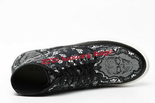 Alexander McQueen Calfskin Leather Casual Shoes MCQ250 Black