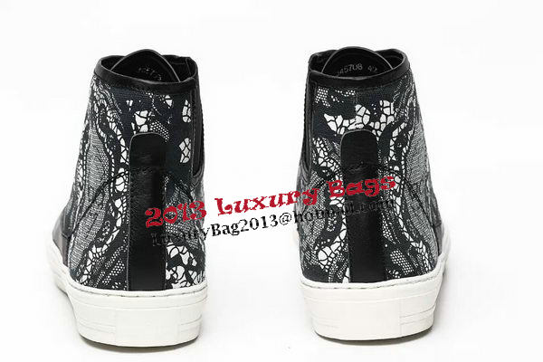 Alexander McQueen Calfskin Leather Casual Shoes MCQ250 Black