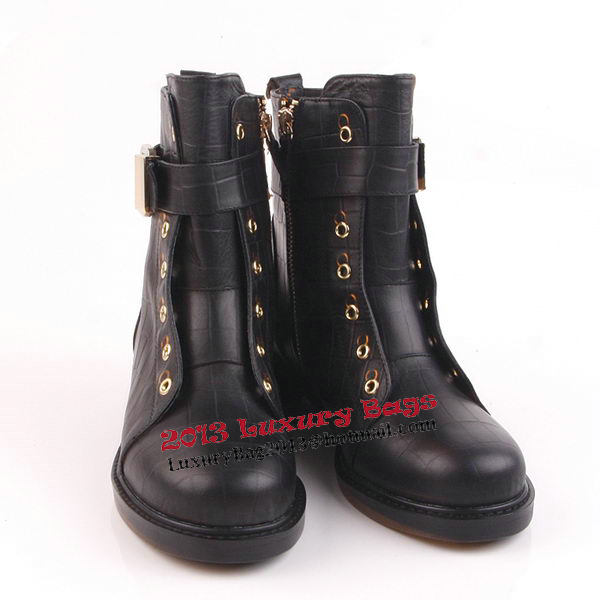 Giuseppe Zanotti Calfskin Leather Ankle Boot GZ0371 Black
