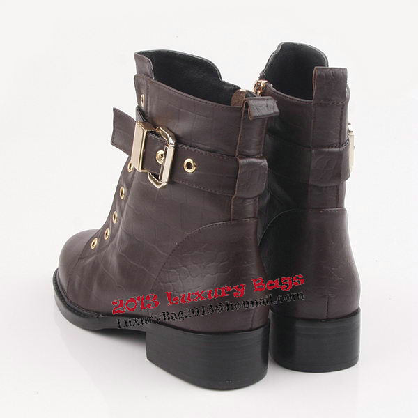 Giuseppe Zanotti Calfskin Leather Ankle Boot GZ0371 Brown