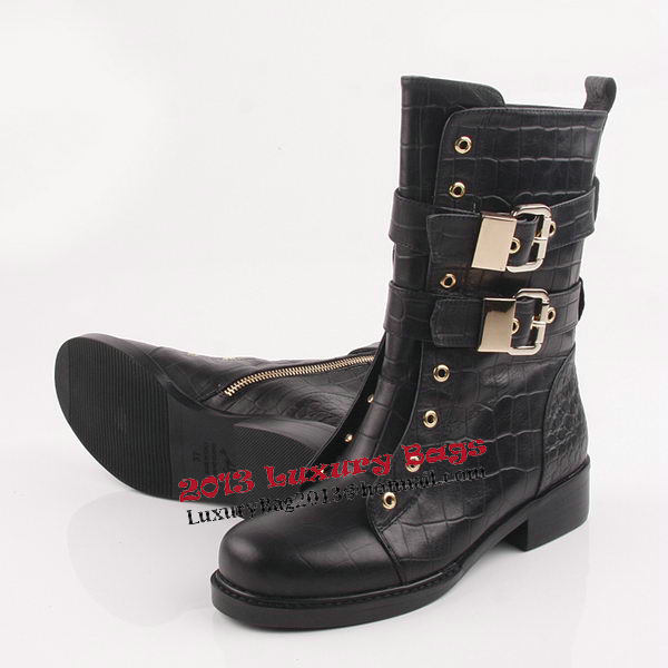 Giuseppe Zanotti Calfskin Leather Ankle Boot GZ0373 Black