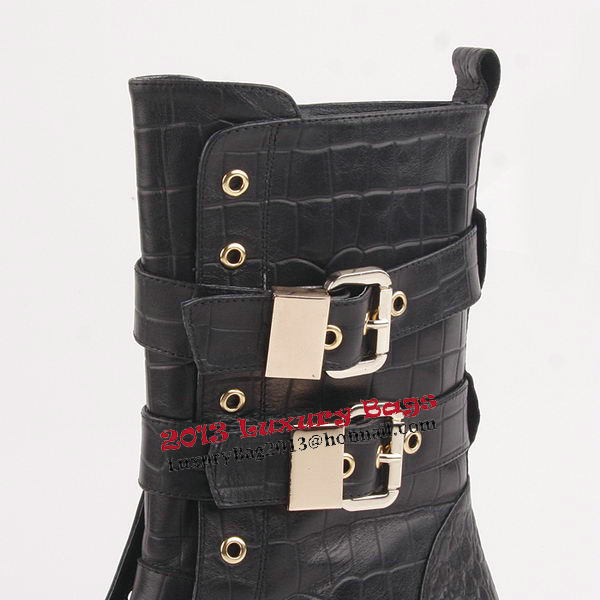 Giuseppe Zanotti Calfskin Leather Ankle Boot GZ0373 Black