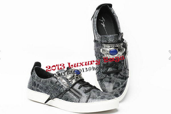 Giuseppe Zanotti Casual Shoes Snake Leather GZ0376 Grey