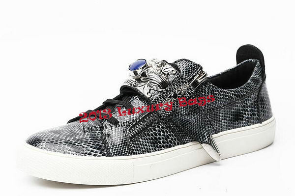 Giuseppe Zanotti Casual Shoes Snake Leather GZ0376 Grey