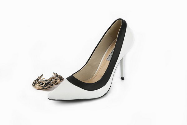 Prada Sheepskin Leather Pump PD339 White