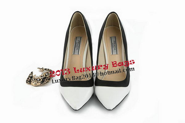 Prada Sheepskin Leather Pump PD339 White