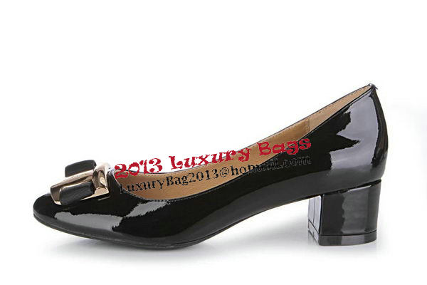 Salvatore Ferragamo Patent Leather Pump FL0488 Black