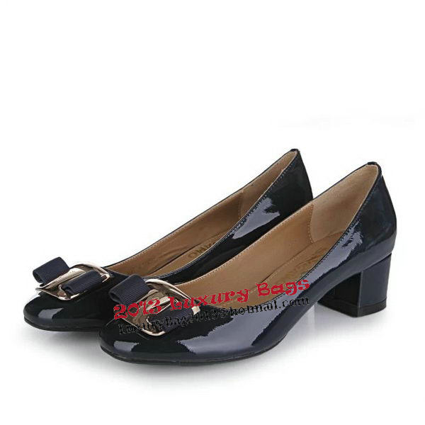 Salvatore Ferragamo Patent Leather Pump FL0488 Black