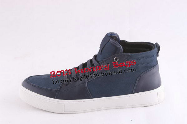 Yves Saint Laurent Casual Shoes Suede Leather YSL236 Blue