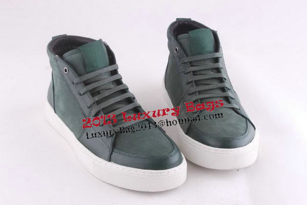 Yves Saint Laurent Casual Shoes Suede Leather YSL236 Green