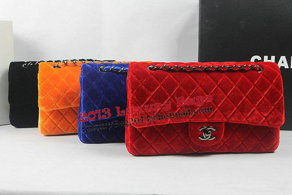 Chanel 2.55 Series Classic Flap Bag Original Nubuck Leather CF1112 Red
