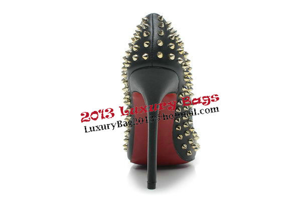 Christian Louboutin 120mm Pump Calfskin Leather CL1463 Black