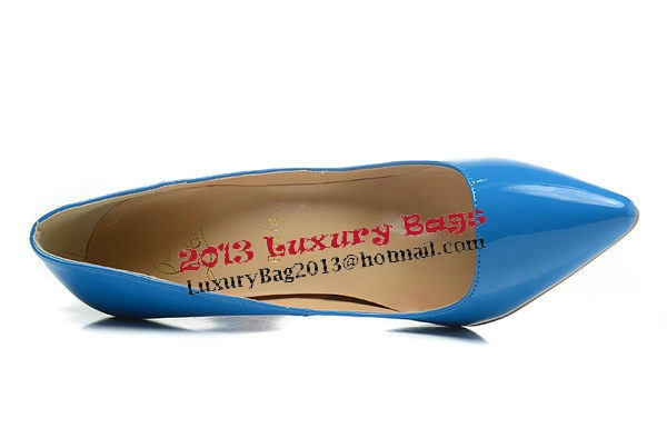 Christian Louboutin 120mm Pump Patent Leather CL1465 Blue