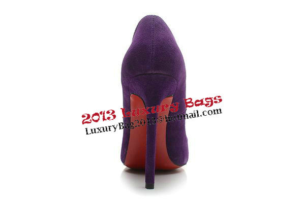 Christian Louboutin 120mm Pump Suede Leather CL1456 Purple