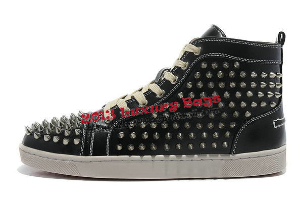 Christian Louboutin Casual Shoes Calfskin Leather CL881 Black