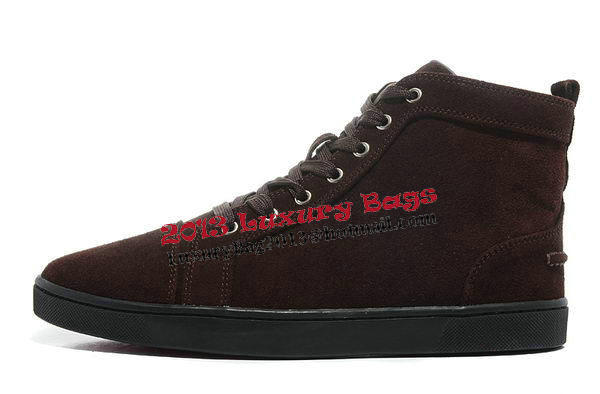 Christian Louboutin Casual Shoes Nubuck Leather CL870 Brown