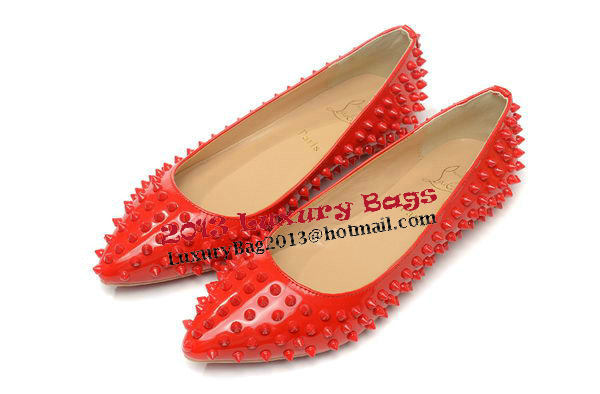 Christian Louboutin Casual Shoes Patent Leather CL1466 Red