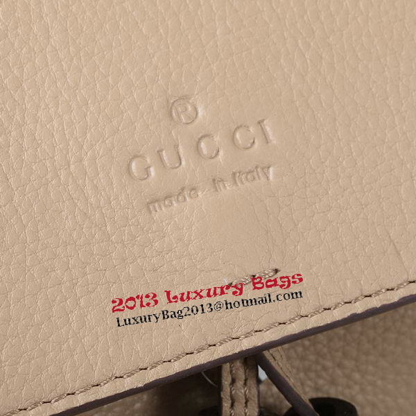 Gucci Bamboo Daily Leather Flap Shoulder Bag 370826 OffWhite