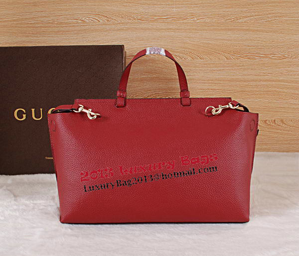 Gucci Bamboo Daily Leather Top Handle Bags 370830 Burgundy