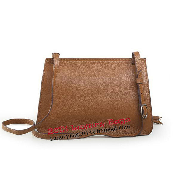 Gucci Bamboo Daily Leather Flap Shoulder Bag 370826 Brown