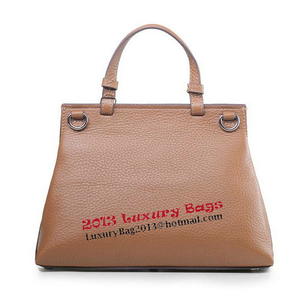 Gucci Bamboo Daily Leather Top Handle Bag 370831 Wheat